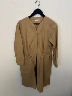 BEAMS HEART ベージュ シャツワンピース