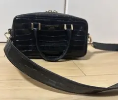 極美品CHRISTIAN VILLA ボストンバッグ 本革　クロコ