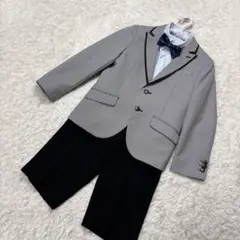 B1305　ミチコロンドン　男の子　スーツセット　１３０　蝶ネクタイ