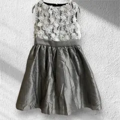 美品　キャサリンコテージ　花びらドレス　異素材切替　立体フラワー　発表会　140