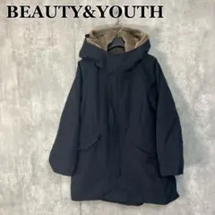 BEAUTY&YOUTH グログランフードミドルコート M