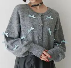 jouetie 2WAYリボンニットカーディガン