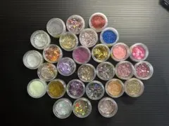 ネイルアートラインストーンパーツセット 68カラーアルファベット・数字ステッカー