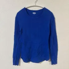 早い者勝ち⭐️OLD NAVY 【S】オールドネイビー青 長袖カットソー シンプルのサムネイル