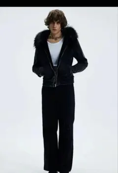 whistlehunter ファーフーディ opium y2kファーパーカーのサムネイル