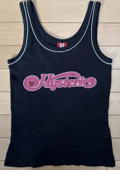 HYSTERICGLAMOURハートロゴ タンクトップ メッシュ 黒 レア