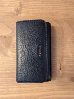 FURLA ブラック レザー キーケース