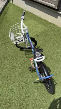 NRO X 自転車 青色 前面バスケット付き(16インチ)【待合せ納品限定