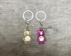 ケアベア　クリアマスコットチャーム