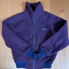 Patagonia フリースジップアップ 80'sデカタグ 紫