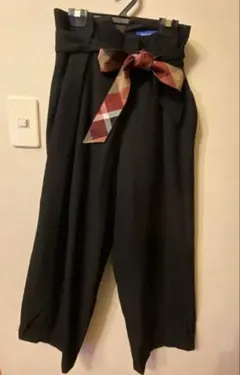 タグ付新品 ブルーレーベルクレストブリッジ ガウチョパンツ ワイド リボンベルト BLUE LABEL / BLACK LABEL CRESTBRIDGE / ブルーレーベル