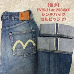【希少】EVISU（エヴィス）Lot.2504XX シンチバック デニム 31
