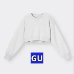 ♦︎GU♦︎スウェットクロップドプルオーバー S