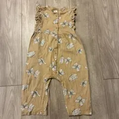 H&M ベージュロンパース 90 オールインワン 女の子