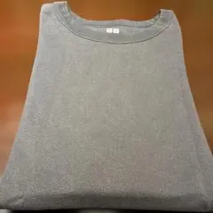 UNIQLOグレー クルーネック 半袖 Tシャツ