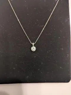 タイムセール！ダイヤモンドネックレス0.425～プラチナ～大粒ダイヤネックレス