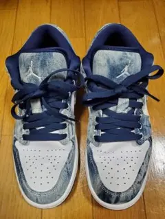 25cm ナイキ エアジョーダン1 ロー ウォッシュドデニム