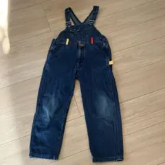 MH ダークブルー オーバーオール　ミキハウス　110センチ