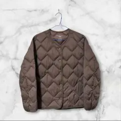 UNIQLO ウルトラライトダウンリラックスジャケット ブラウン S