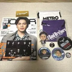 3JSB 登坂広臣 クリアチャーム 缶バッジ グッズセット