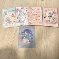 【未使用品】女の子　連絡帳　漢字練習帳　下敷きセット　すみっコぐらし