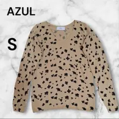 AZUL アズール　NUDIE HEART LEOPARD KNIT PO　S