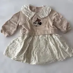 プティマイン ミニーマウス ワンピース 80cm