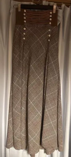 ロングスカート 編み上げ