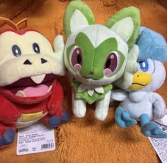 ポケモン ぬいぐるみ 3体セット ニャオハ ホゲータ クワッス - メルカリ