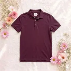 ブルックスブラザーズ レッドフリース ポロシャツ 鹿の子 ボルドー　半袖