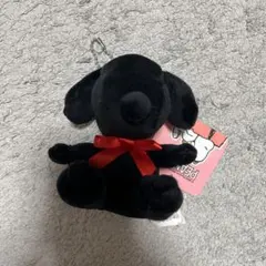 【PEANUTS】　SNOOPY スヌーピー ぬいぐるみキーホルダー　ブラック