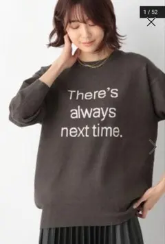 グローバルワーク　メルティロゴニットプルオーバー