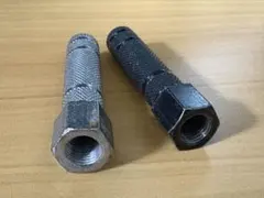 自転車用 ハブステップ　2本セット シルバー&ブラック