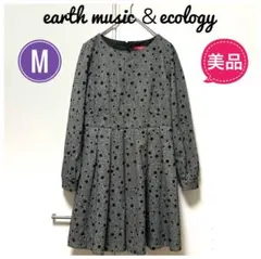 ★美品★earth music ＆ecology小花柄ワンピース サイズM