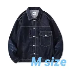 デニム カジュアルジャケット　Gジャン　シャツ　アウター　ネイビー　濃紺　長袖
