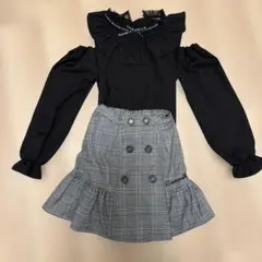 子供服ブラウススカートコーデセット