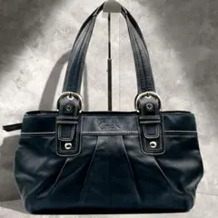 coach y2k handbag soho leather black