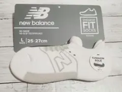 ニューバランス スニーカー柄パイルソックス