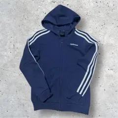 adidas ジャージ フルジップパーカー ネイビー 150