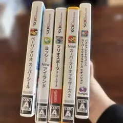 3DS マリオシリーズ ソフト5本セット カード付き まとめ売り