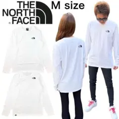 ザノースフェイス  長袖Tシャツ NF0A87QN シンプルロゴ ホワイト M