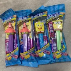 PEZ スポンジ・ボブ キャンディ・ディスペンサー 4個セット