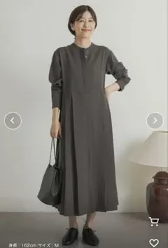 アーバンリサーチドアーズ　サイドプリーツ切替ワンピース　S