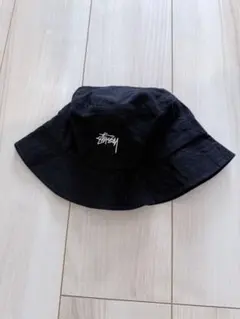 Stussy バケットハット 黒 フリンジ付き