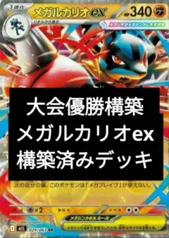 大会優勝構築　メガルカリオex構築済みデッキ