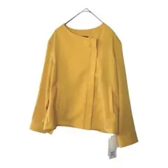 新品　VICKY ビッキーノーカラージャケット カラシ色 サイズ2 Sのサムネイル