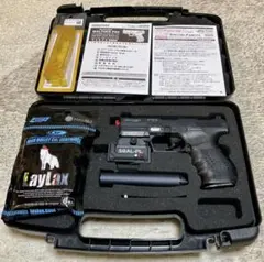 希少　ワルサーP99 DS 動作確認　ロングマグ　サイレンサー　ハードケース付 希少 ワルサーP99 DS 動作確認 ロングマグ サイレンサー ハードケース