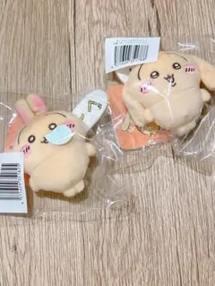 ちいかわ　うさぎだらけくじ　E賞ぬいぐるみバッジ(ヤハ&ぐ〜)