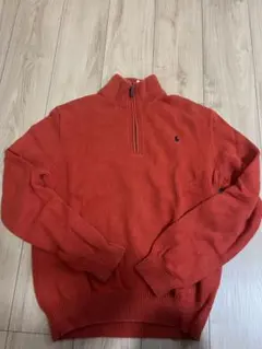 Polo Ralph Lauren オレンジ ジップアップセーター Mサイズ