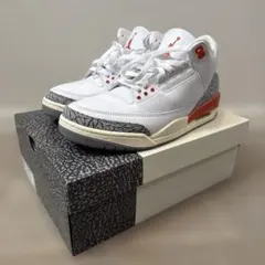 NIKE Jordan 3 RETRO ホワイト/オレンジ　28cm